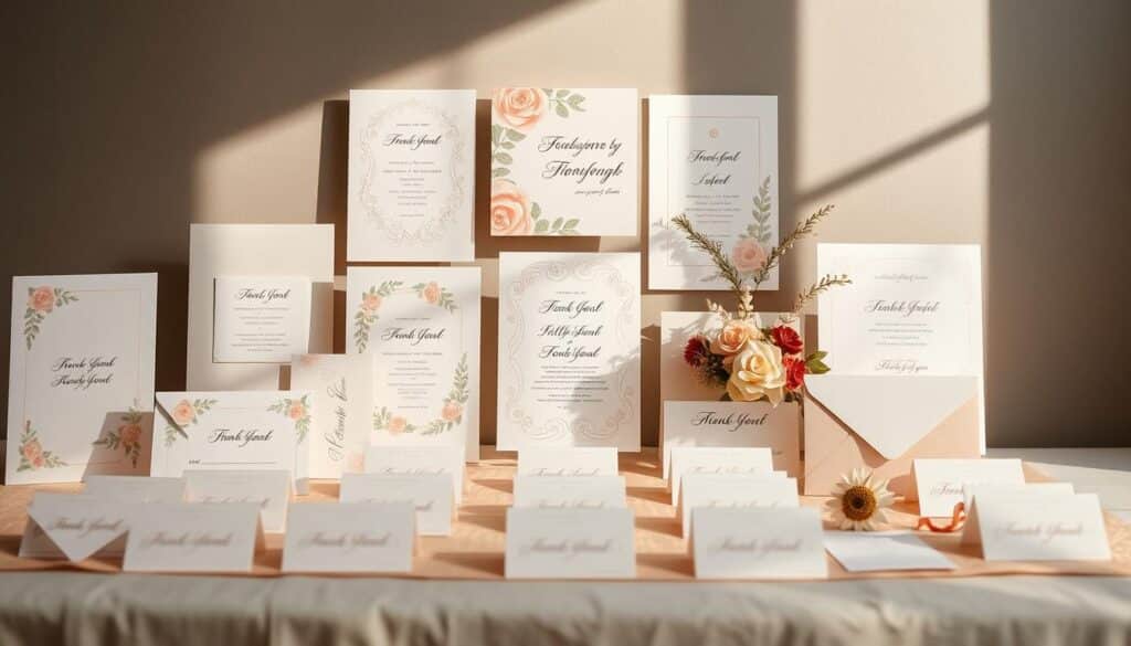 Papeterie bei einer Hochzeit