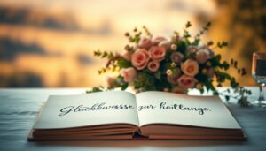 Was schreibt man ins Gästebuch einer Hochzeit?