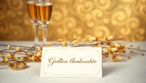 Was schreibt man zur goldenen Hochzeit?